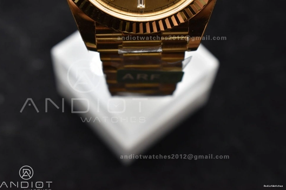 ARF 1:1 228238 YG Gold Bracelet Sustainable Date Best Edition Day Weight) 40 President Dial 654 VR3255 Crystal On (Gain 1001